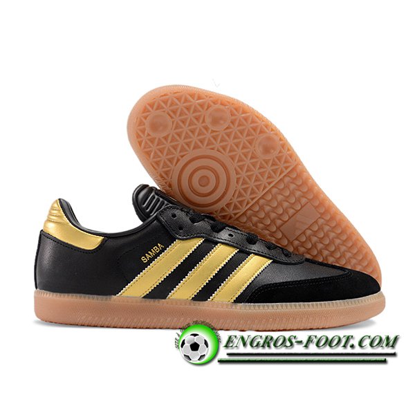 Adidas Chaussures de Foot SAMBA MESSI INDOOR BOOTS Noir/Jaune