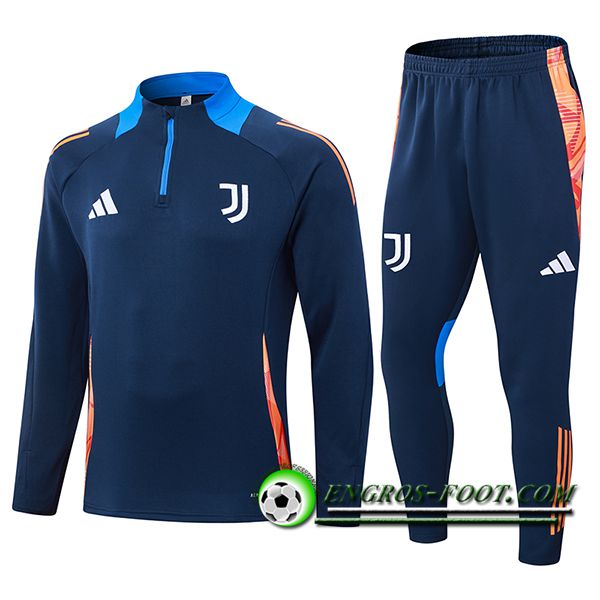 Ensemble Survetement de Foot Juventus Orange/Bleu 2024/2025 -03