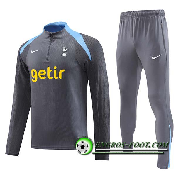 Ensemble Survetement de Foot Tottenham Hotspur Gris/Bleu 2024/2025