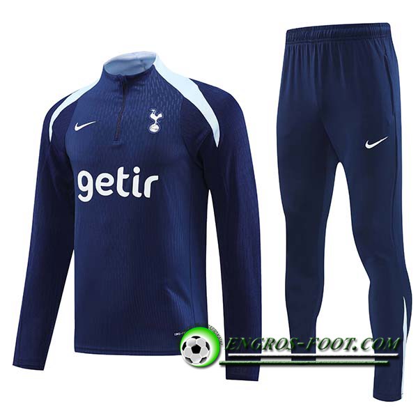 Ensemble Survetement de Foot Tottenham Hotspur Bleu Marine 2024/2025