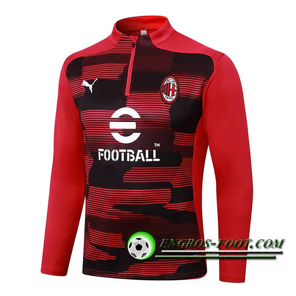 Sweatshirt Training Milan AC Rouge/Noir 2024/2025