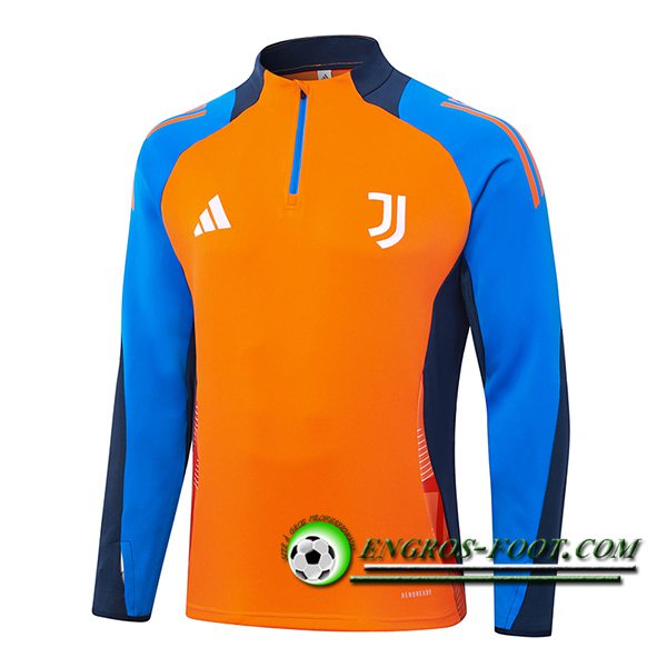 Sweatshirt Training Juventus Orange/Bleu 2024/2025