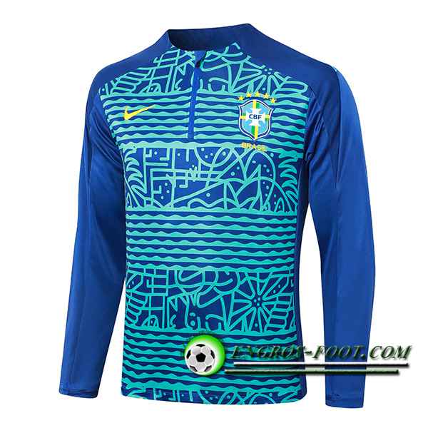 Sweatshirt Training Brésil Bleu 2024/2025