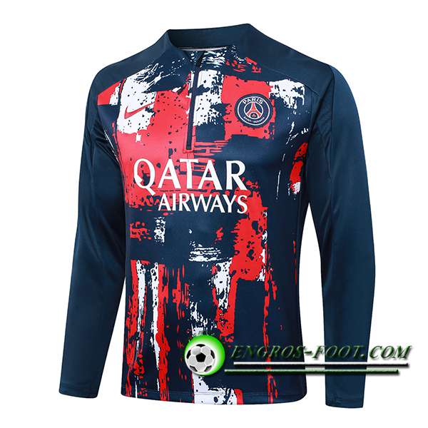 Sweatshirt Training PSG Rouge/Bleu/Blanc 2024/2025