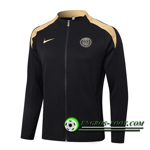 Veste Foot PSG Noir/Jaune 2024/2025