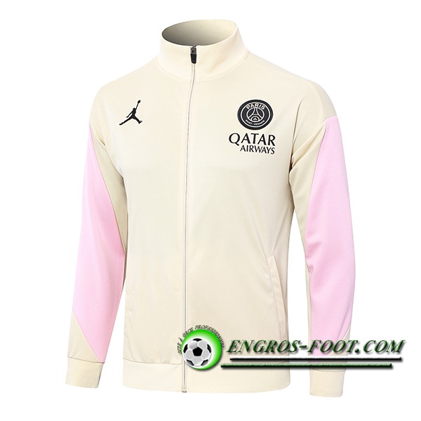 Veste Foot PSG Jaune/Rose 2024/2025