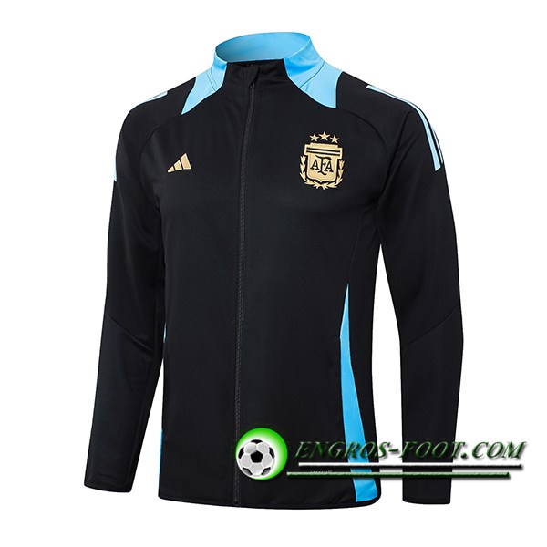 Veste Foot Argentin Noir/Bleu 2024/2025