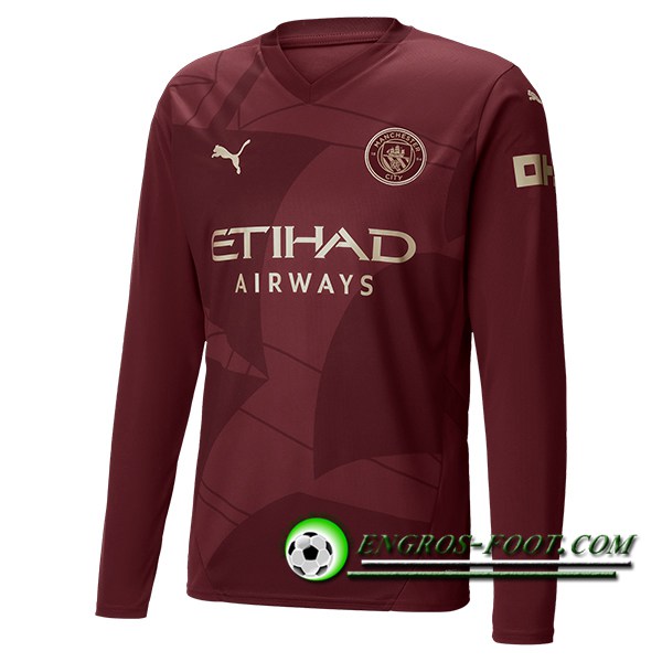 Nouveau Maillot de Foot Manchester City Third Manches Longues 2024/2025