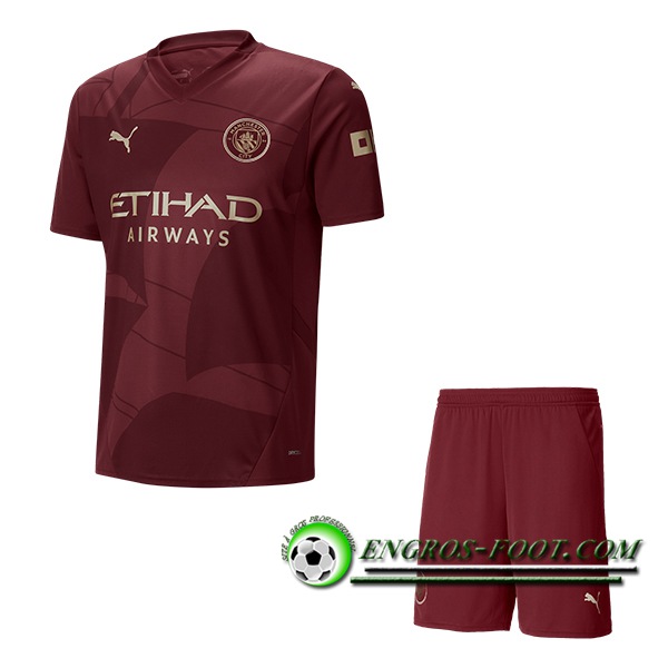 Nouveau Maillot de Foot Manchester City Enfant Third 2024/2025