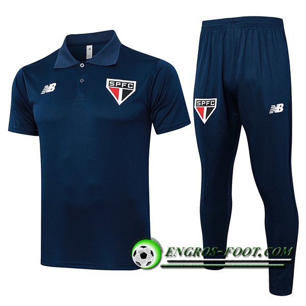 Ensemble Polo Foot Sao Paulo FC Bleu Marine 2024/2025