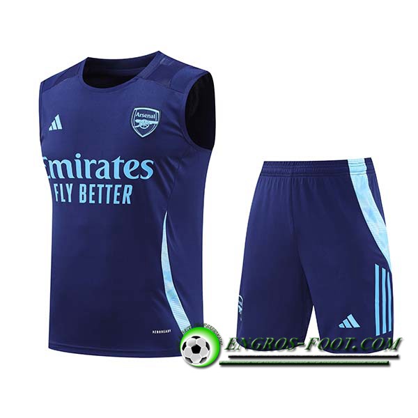 Ensemble Training Debardeur Arsenal Bleu 2024/2025