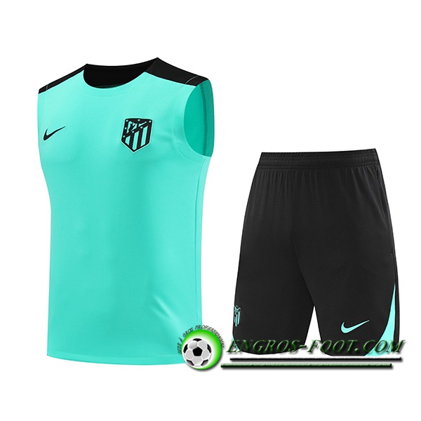 Ensemble Training Debardeur Atletico Madrid Vert/Noir 2024/2025