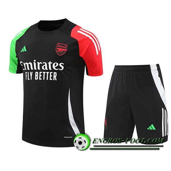 Ensemble Training T-Shirts Arsenal Noir 2024/2025