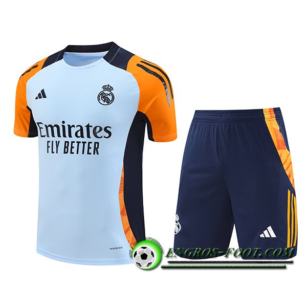 Ensemble Training T-Shirts Real Madrid Bleu/Orange 2024/2025