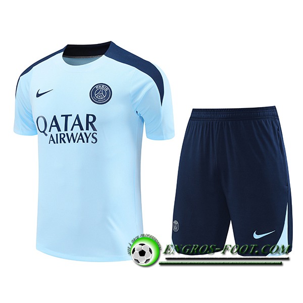 Ensemble Training T-Shirts PSG Bleu 2024/2025