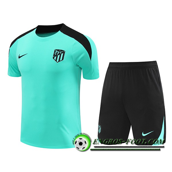 Ensemble Training T-Shirts Atletico Madrid Vert/Noir 2024/2025