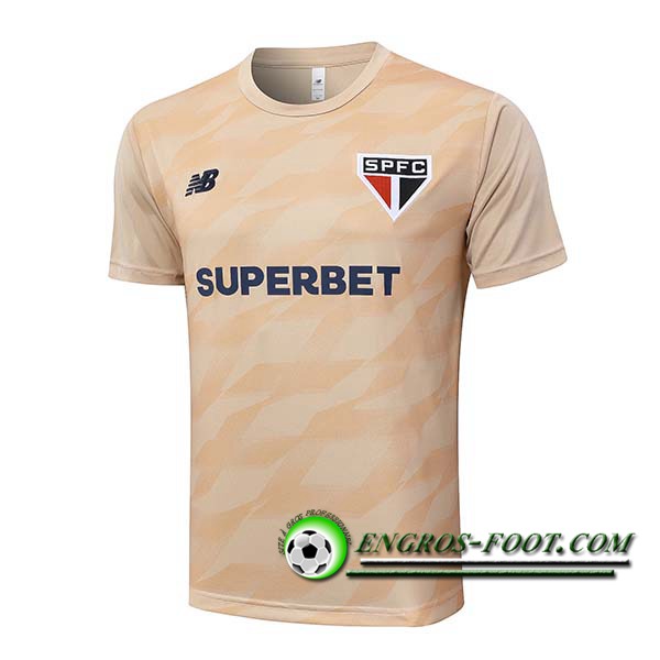 Training T-Shirts Sao Paulo FC Beige 2024/2025