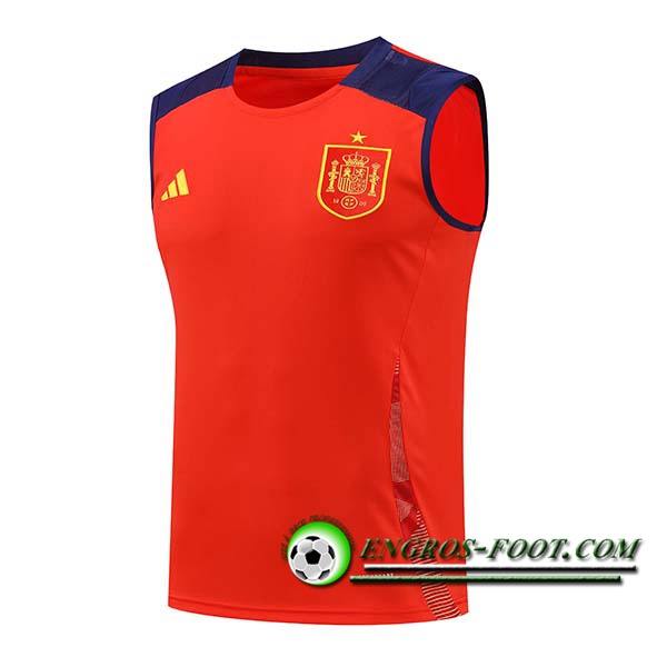 Training Debardeur Espagne Rouge/Bleu 2024/2025