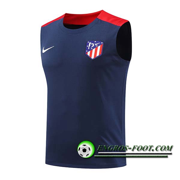 Training Debardeur Atletico Madrid Bleu/Rouge 2024/2025