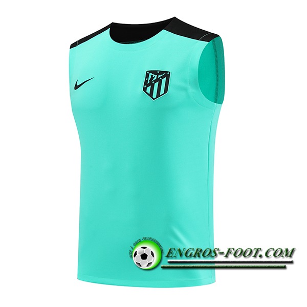 Training Debardeur Atletico Madrid Vert/Noir 2024/2025