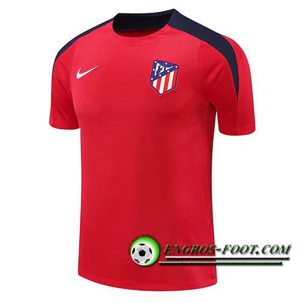 Training T-Shirts Atletico Madrid Rouge/Bleu 2024/2025