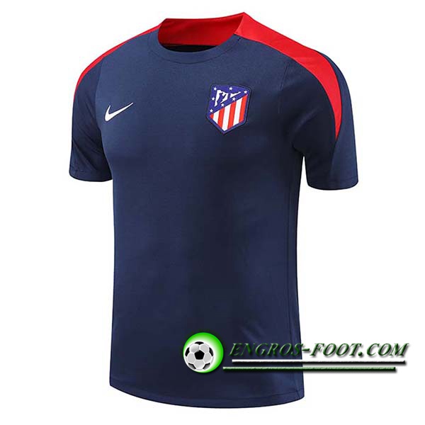 Training T-Shirts Atletico Madrid Bleu/Rouge 2024/2025