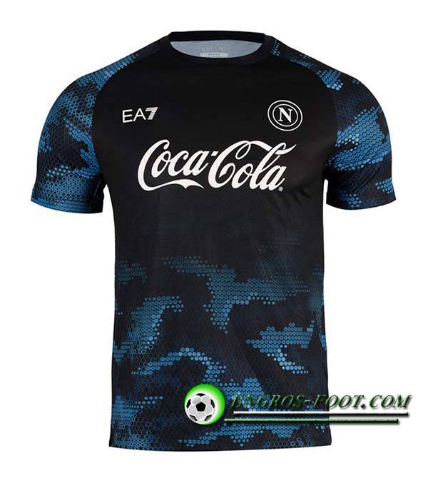 Training T-Shirts SSC Naples Noir/Bleu 2024/2025