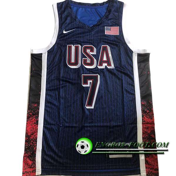 Maillot USA (DURANT #7) 2024/25 Bleu Foncé