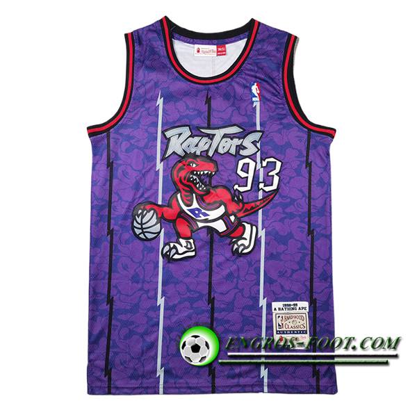 Maillot Toronto Raptors (BAPE #93) 2024/25 Pourpre/Blanc -02