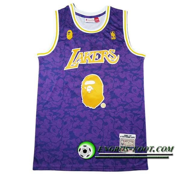 Maillot Los Angeles Lakers (BAPE #93) 2024/25 Pourpre