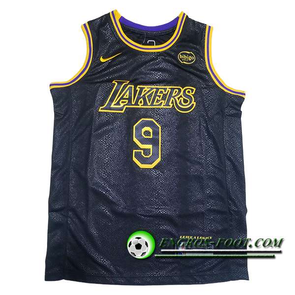 Maillot Los Angeles Lakers (JAMES JR. #9) 2024/25 Noir/Jaune