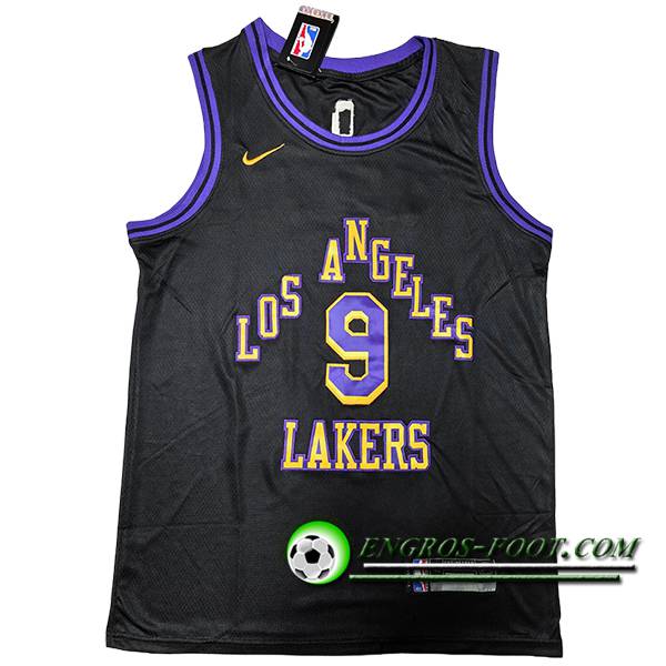 Maillot Los Angeles Lakers (JAMES JR #9) 2024/25 Noir/Jaune/Pourpre