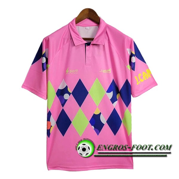 Maillot de Foot Mexique Retro Gardien De But Rose/Bleu