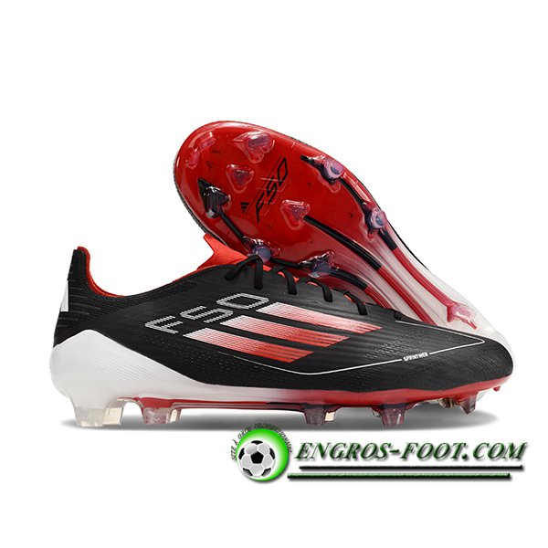 Adidas Chaussures de Foot F50 ELITE FG Noir/Orange