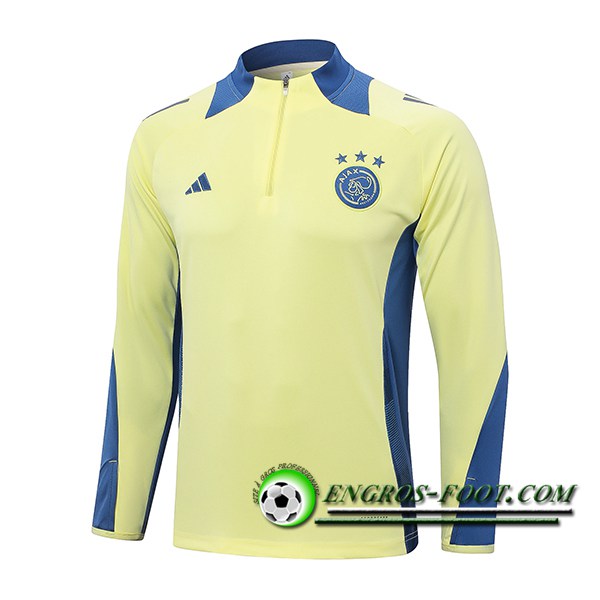 Sweatshirt Training Ajax Jaune/Bleu 2024/2025