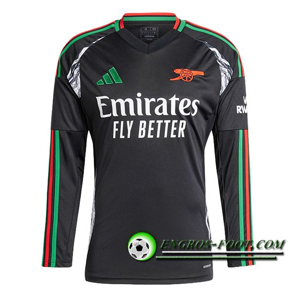 Nouveau Maillot de Foot Arsenal Manches Longues Exterieur 2024/2025