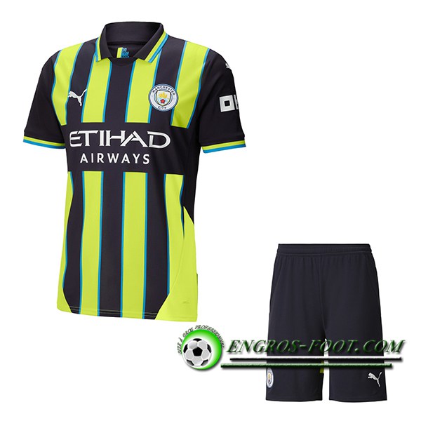 Nouveau Maillot de Foot Manchester City Enfant Exterieur 2024/2025