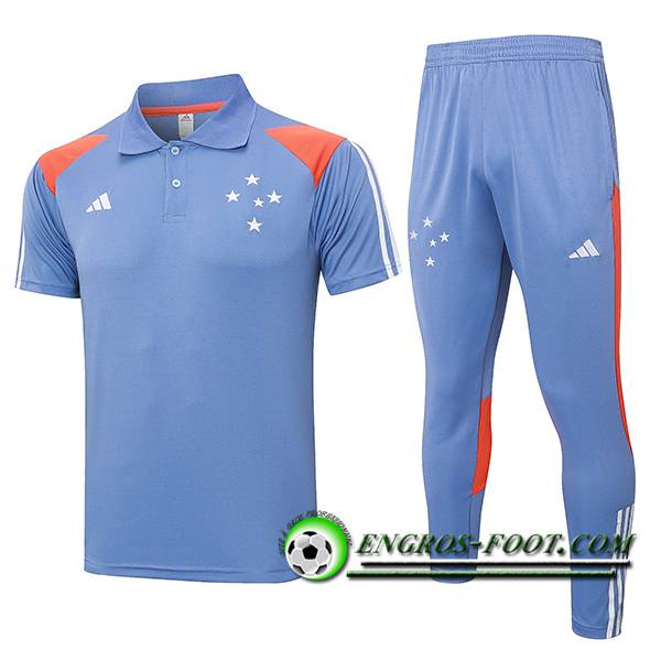 Ensemble Polo Foot Cruzeiro Gris/Orange 2024/2025