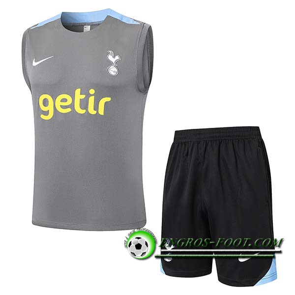 Ensemble Training Debardeur Tottenham Hotspur Gris/Bleu 2024/2025