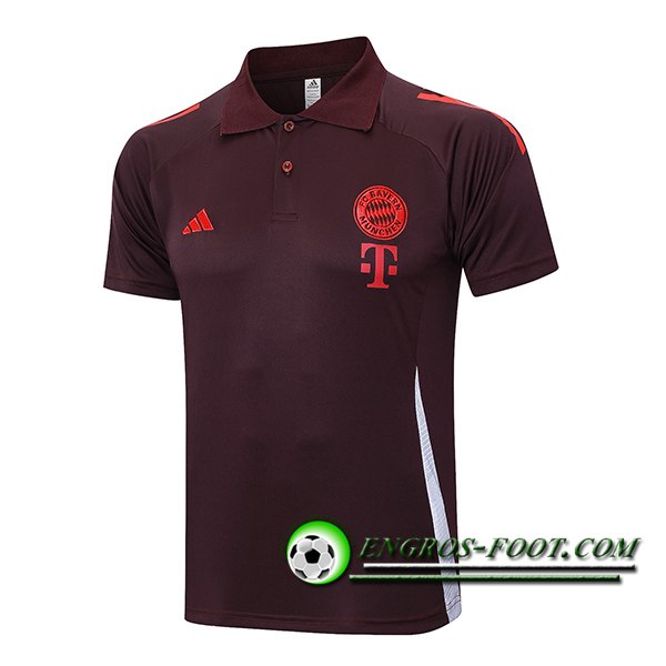 Polo Foot Bayern Munich Brun/Rouge 2024/2025