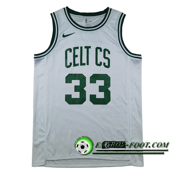 Maillot Boston Celtics (BIRD #33) 2024/25 Blanc/Vert -03