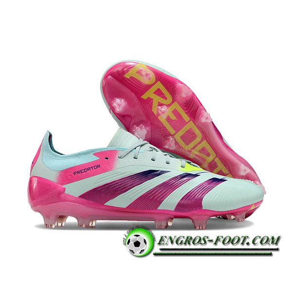 Adidas Chaussures de Foot Predator Elite FG Vert/Rose