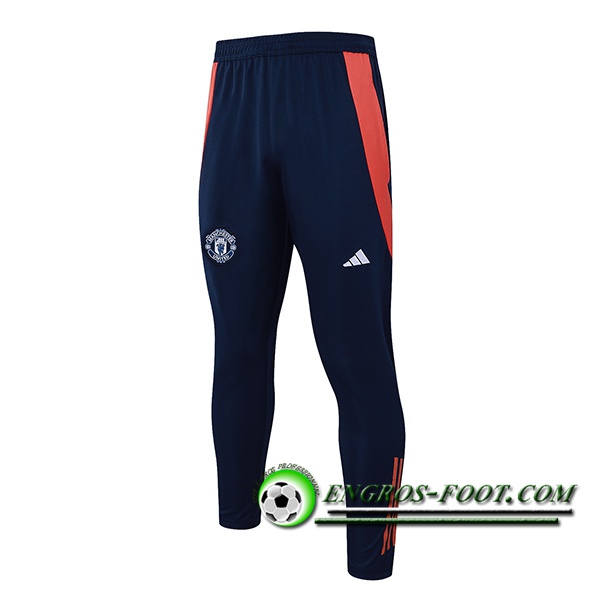 Pantalon Foot Manchester United Bleu/Orange 2024/2025