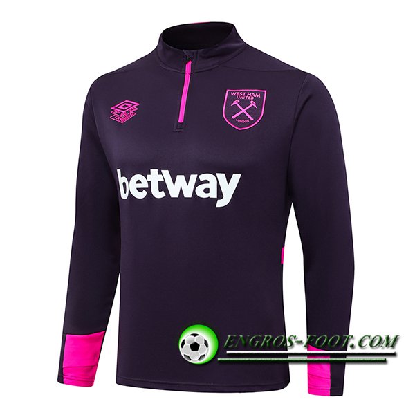 Sweatshirt Training West Ham Pourpre 2024/2025