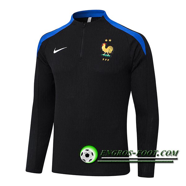 Sweatshirt Training France Noir/Bleu 2024/2025