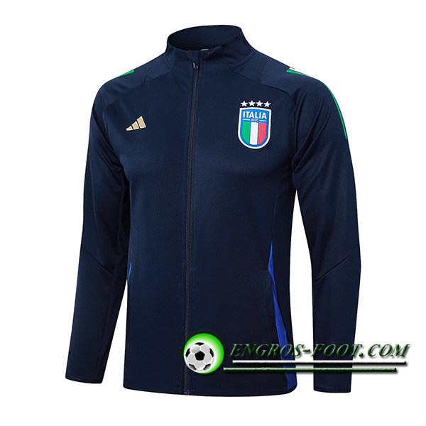 Veste Foot Italie Bleu Foncé 2024/2025