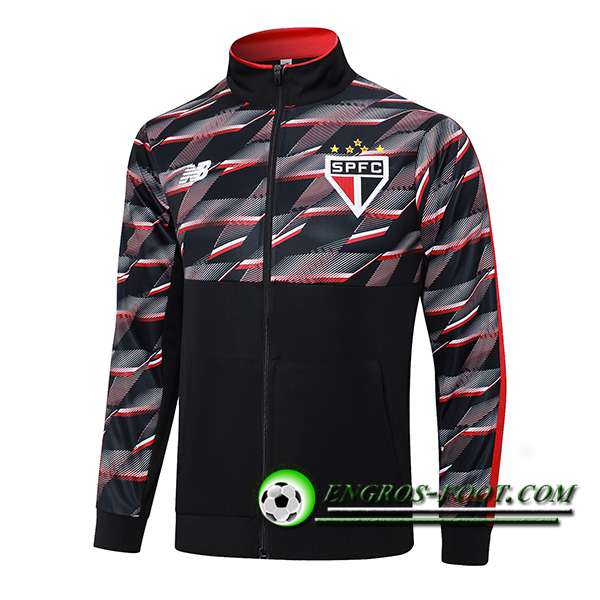 Veste Foot Sao Paulo FC Noir/Rouge 2024/2025