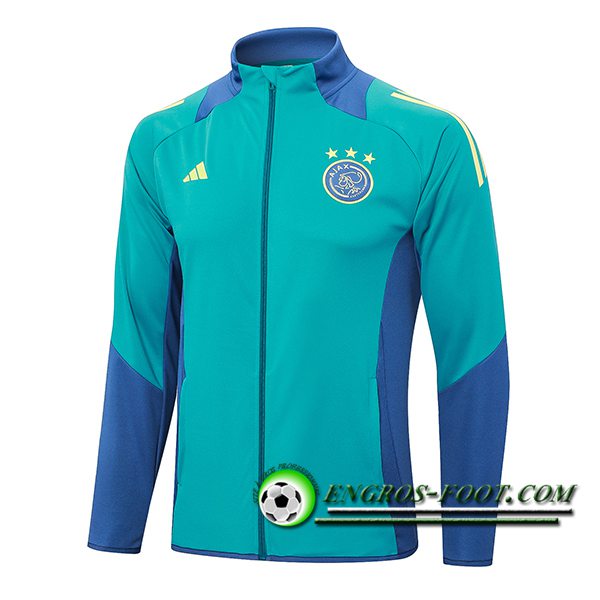 Veste Foot Ajax Vert/Bleu 2024/2025