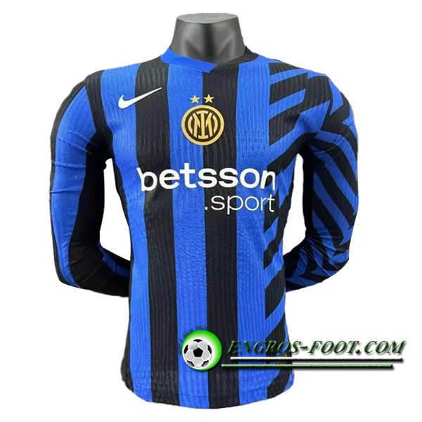 Maillot de Foot Inter Milan Manches Longues Domicile 2024/2025