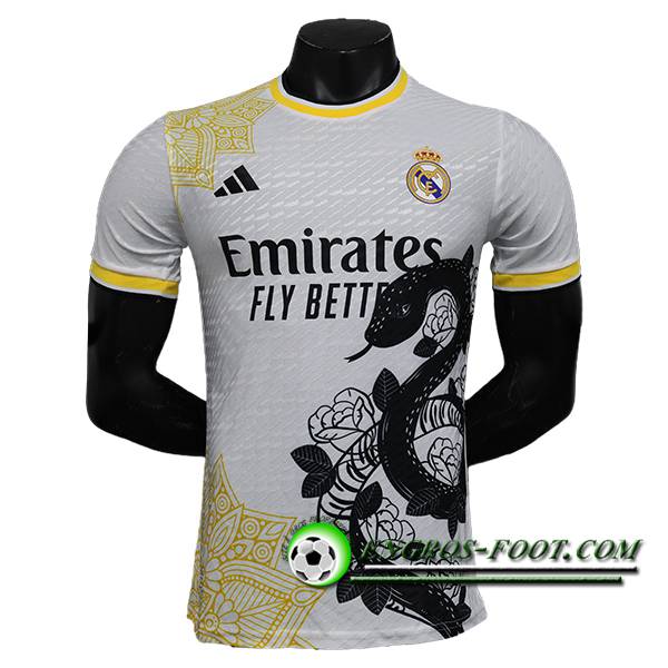 Maillot de Foot Real Madrid Special Edition Blanc/Jaune 2024/2025